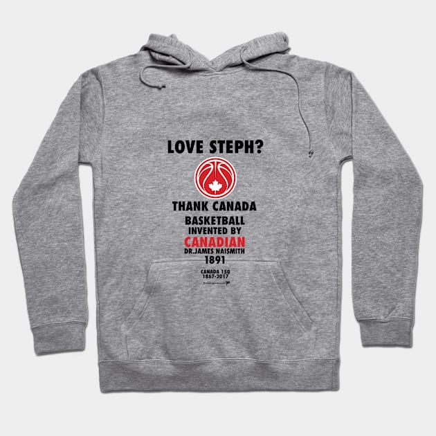 Canada150 Basketball/Steph Hoodie by trevorb74